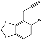 1,3-BENZODIOXOLE-4-ACETONITRILE, 6-BROMO-