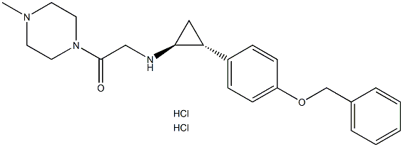1-(4-methyl-1-piperazinyl)-2-[[(1R*,2S*)-2-[4-phenylmethoxy)phenyl]cyclopropyl]amino]ethanone dihydrochloride