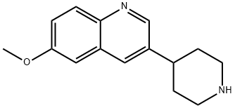 Quinoline, 6-methoxy-3-(4-piperidinyl)-