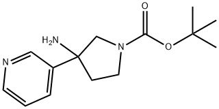 1-Pyrrolidinecarboxylic acid, 3-amino-3-(3-pyridinyl)-, 1,1-dimethylethyl ester