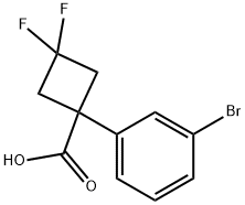 Cyclobutanecarboxylic acid, 1-(3-bromophenyl)-3,3-difluoro-
