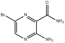 2-pyrazinecarboxamide, 3-amino-6-bromo-
