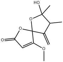 1,6-Dioxaspiro[4.4]non-3-en-2-one, 7-hydroxy-4-methoxy-7,8-dimethyl-9-methylene-