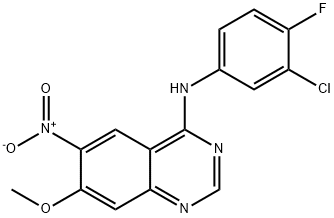 N-(3-chloro-4-fluorophenyl)-7-methoxy-6-nitro-4-Quinazolinamine
