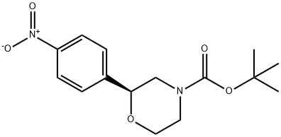 4-Morpholinecarboxylic acid, 2-(4-nitrophenyl)-, 1,1-dimethylethyl ester, (2S)-