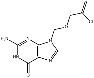 6H-Purin-6-one, 2-amino-9-[[(2-chloro-2-propen-1-yl)oxy]methyl]-1,9-dihydro-