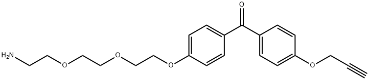 (4-(2-(2-(2-Aminoethoxy)ethoxy)ethoxy)phenyl)(4-(prop-2-yn-1-yloxy)phenyl)methanone