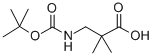 2,2-Dimethyl-3-[(2-methylpropan-2-yl)oxycarbonylamino]propanoic acid