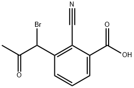 3-(1-Bromo-2-oxopropyl)-2-cyanobenzoic acid
