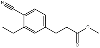 Methyl 4-cyano-3-ethylphenylpropanoate