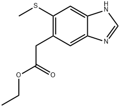Ethyl 5-methylthio-1H-benzimidazole-6-acetate