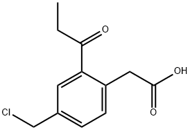 4-(Chloromethyl)-2-propionylphenylacetic acid