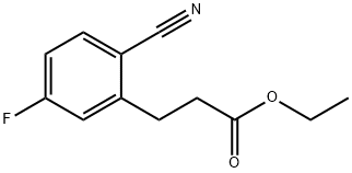 Ethyl 2-cyano-5-fluorophenylpropanoate