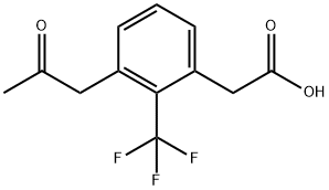 3-(2-Oxopropyl)-2-(trifluoromethyl)phenylacetic acid