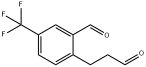 2-(3-Oxopropyl)-5-(trifluoromethyl)benzaldehyde