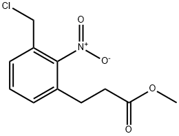 Methyl 3-(chloromethyl)-2-nitrophenylpropanoate
