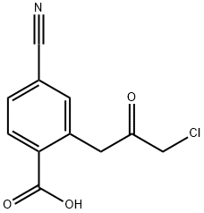 2-(3-Chloro-2-oxopropyl)-4-cyanobenzoic acid