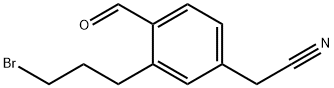 3-(3-Bromopropyl)-4-formylphenylacetonitrile
