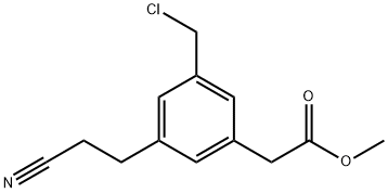 Methyl 3-(chloromethyl)-5-(2-cyanoethyl)phenylacetate