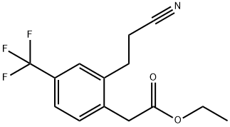 Ethyl 2-(2-cyanoethyl)-4-(trifluoromethyl)phenylacetate