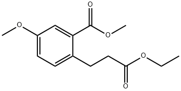 Methyl 2-(3-ethoxy-3-oxopropyl)-5-methoxybenzoate