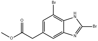 Methyl 2,4-dibromo-1H-benzimidazole-6-acetate