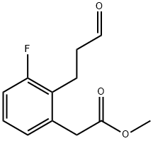 Methyl 3-fluoro-2-(3-oxopropyl)phenylacetate