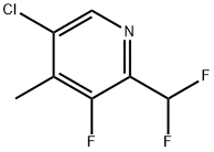 5-Chloro-2-(difluoromethyl)-3-fluoro-4-methylpyridine