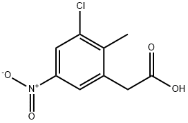 3-氯-2-甲基-5-硝基苯乙酸