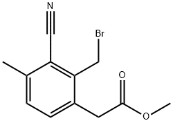Methyl 2-bromomethyl-3-cyano-4-methylphenylacetate