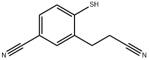 5-Cyano-2-mercaptophenylpropanenitrile