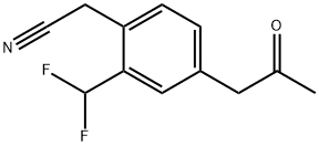 2-(Difluoromethyl)-4-(2-oxopropyl)phenylacetonitrile