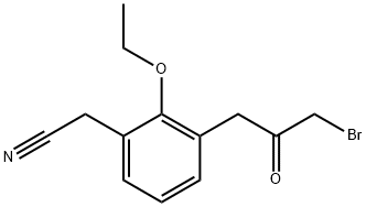 3-(3-Bromo-2-oxopropyl)-2-ethoxyphenylacetonitrile
