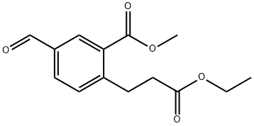 Methyl 2-(3-ethoxy-3-oxopropyl)-5-formylbenzoate