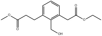 Ethyl 2-(hydroxymethyl)-3-(3-methoxy-3-oxopropyl)phenylacetate