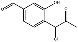 4-(1-Chloro-2-oxopropyl)-3-hydroxybenzaldehyde