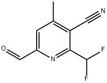 3-Cyano-2-(difluoromethyl)-4-methylpyridine-6-carboxaldehyde