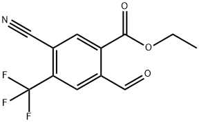 Ethyl 5-cyano-2-formyl-4-(trifluoromethyl)benzoate