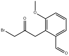 2-(3-Bromo-2-oxopropyl)-3-methoxybenzaldehyde