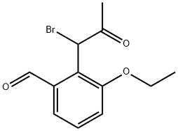 2-(1-Bromo-2-oxopropyl)-3-ethoxybenzaldehyde