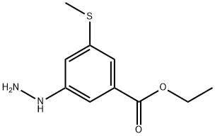 Ethyl 3-hydrazinyl-5-(methylthio)benzoate