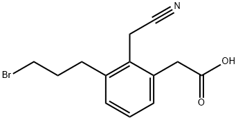 2-(3-Bromopropyl)-6-(carboxymethyl)phenylacetonitrile