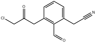 3-(3-Chloro-2-oxopropyl)-2-formylphenylacetonitrile