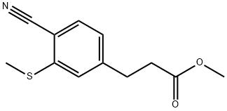 Methyl 3-(4-cyano-3-(methylthio)phenyl)propanoate
