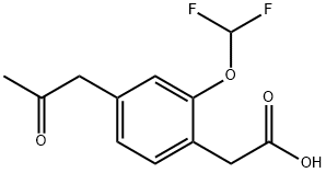 2-(Difluoromethoxy)-4-(2-oxopropyl)phenylacetic acid