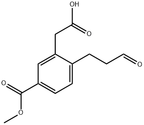 Methyl 3-(carboxymethyl)-4-(3-oxopropyl)benzoate