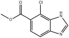 1H-Benzimidazole-6-carboxylic acid, 7-chloro-, methyl ester
