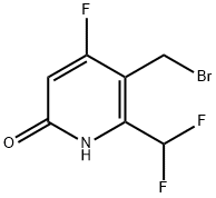 3-(Bromomethyl)-2-(difluoromethyl)-4-fluoro-6-hydroxypyridine