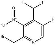 2-(Bromomethyl)-4-(difluoromethyl)-5-fluoro-3-nitropyridine