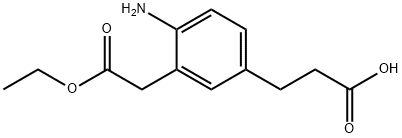 Ethyl 2-amino-5-(2-carboxyethyl)phenylacetate